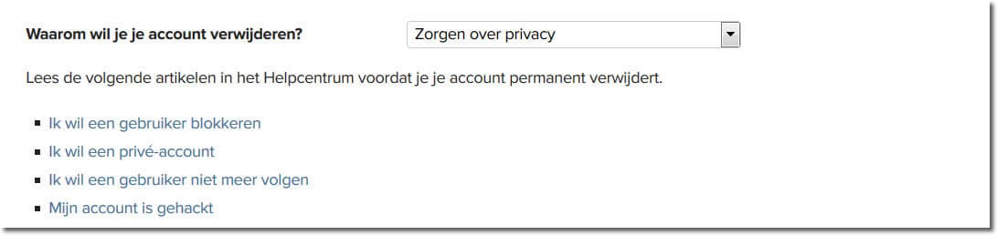 instagram account verwijderen